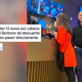 Un tuitero bromea sobre la imagen de Felipe VI y Letizia en el cine.