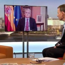 El ministro de Exteriores, Alfonso Dastis, en una entrevista a la BBC.