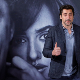 El actor Javier Bardem, durante la presentación en Madrid de la película 'Loving Pablo'.- EFE