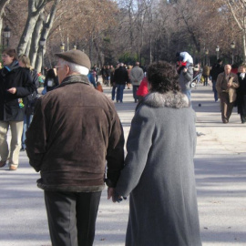 Una pareja de jubilados. E.P.