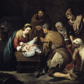 'Adoración de los pastores', Bartolomé Esteban Murillo (1650)