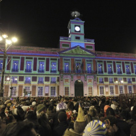 La Puerta del Sol, durante la noche de las campanadas. EFE/Archivo