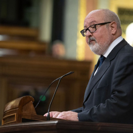 El nou delegat de la Generalitat a Madrid, Joan Capdevila, en una intervenció al Congrés