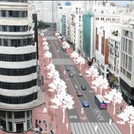 Proyecto remodelación Gran Vía. /Ayuntamiento de Madrid