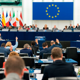 Votació del ple del Parlament Europeu a Estrasburg