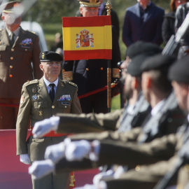 El general de brigada Fernando Ruiz Gómez durante el acto de toma de posesión de su nuevo cargo, a 16 de febrero de 2024, en Córdoba, Andalucía (España)