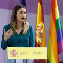 La ministra de Igualdad, Irene Montero, en el Ministerio de Igualdad, a 14 de abril de 2023, en Madrid.