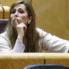 Alicia Sánchez-Camacho durante una sesión de control en el Senado. - EFE