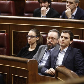 Juan Carlos Girauta con Albert Rivera en el Congreso. /EP