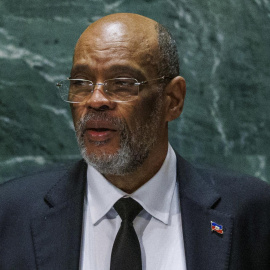 El primer ministro de Haití, Ariel Henry, durante el 78º período de sesiones de la Asamblea de la ONU, a 22 de septiembre de 2023