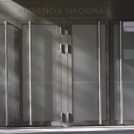 Entrada de la Audiencia Nacional. E.P.