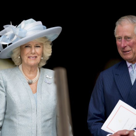 Imagen de archivo del rey Carlos III y la reina Camila el pasado 5 de mayo de 2023.- EP