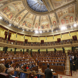 Vista del Pleno del Congreso, durante una sesión de control al Gobierno. EFE