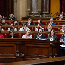 El pleno del debate a la totalidad de Presupuestos catalanes de 2024 en el Parlament, en Barcelona.