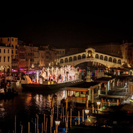 El Gran Canal durante el carnaval.