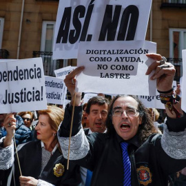 Manifestación de jueces y fiscales/EFE