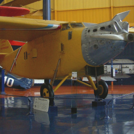 Foto de archivo del avión ‘L´Oiseau Canari’ en el museo del Aire y del Espacio