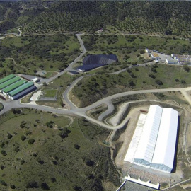 Vista aérea del Almacén Centralizado de Residuos de Baja y Media Actividad El Cabril. / EFE