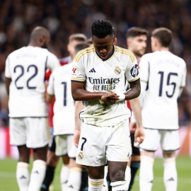 El jugador del Real Madrid, Vinicius Junior, en el partido ante el Celta de Vigo.