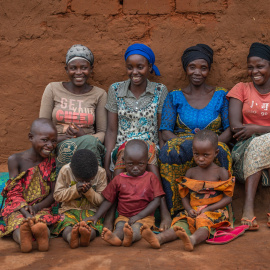 Refugiados en el asentamiento de Nakivale, en Uganda.