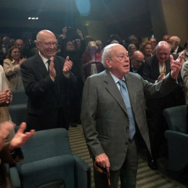 L'expresident de la Generalitat Jordi Pujol, aquest dilluns en l'homenatge a la seva figura política a Barcelona. / Europa Press