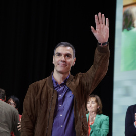 El secretario general del PSOE y presidente del Gobierno, Pedro Sánchez, durante el acto de clausura del 15º Congreso del PSC, en el Palacio de Congresos de Cataluña, a 17 de marzo de 2024, en Barcelona, Catalunya (España).