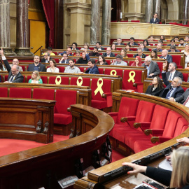 El ple del Parlament de Catalunya d'aquest dijous i divendres, que ha aprovat la modificació de la Llei de la Presidència per permetre investidures a distància. | Parlament de Catalunya.