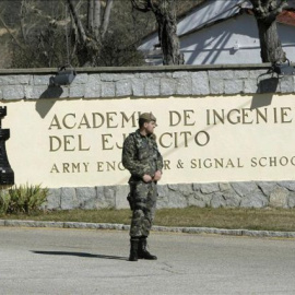 Exterior de la Academia de Ingenieros del Ejército, situada en la localidad madrileña de Hoyo de Manzanares (Madrid). | EFE