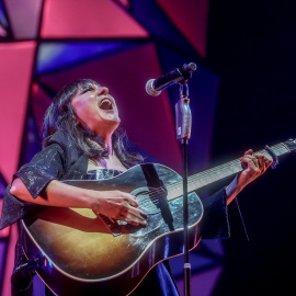 Eva Amaral durante un concierto en el Wizink Center, a 19 de noviembre de 2021, en Madrid, Navarra, (España).