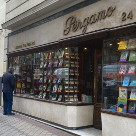 20/3/24 - Imagen de la librería Pérgamo, la más antigua de Madrid.