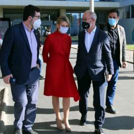 La vicepresidenta segona del govern espayol, Yolanda Díaz, a les instal·lacions de Seat a Martorell.