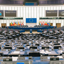 Vista general del hemiciclo del Parlamento Europeo, a 13 de julio de 2023.