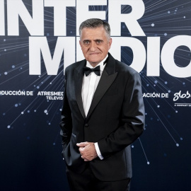 El presentador El Gran Wyoming posa en el photocall de la gala del 18º aniversario de El Intermedio, en el Florida Park. -  A. Pérez Meca / Europa Press