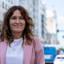 Laura Vilagrà, consellera de Presidència de Catalunya, en la Gran Vía de Madrid