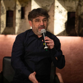 El periodista Jordi Évole durante la presentación de la nueva temporada de ‘Lo de Évole’, a 7 de febrero de 2023, en Barcelona.