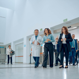 26/03/2024 La presidenta de la Comunidad de Madrid, Isabel Díaz Ayuso, durante su visita al Hospital Universitario Puerta de Hierro Majadahonda en Madrid, a 30 de enero de 2024.