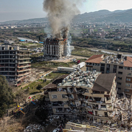 Vista general de la frontera de Turquía y Siria