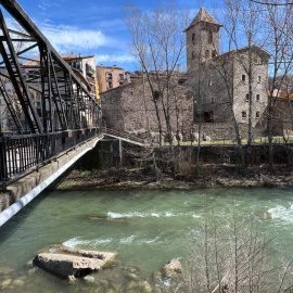 31/03/2024 - La Noguera Ribagorçana al seu pas per Pont de Suert.