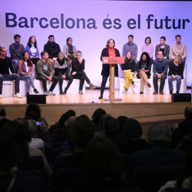 11/02/2023 - Ada Colau durant la presentació dels 20 primers candidats de la llista de Barcelona en Comú per a les eleccions municipals.