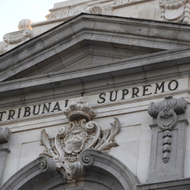 Detalle de la fachada del Tribunal Supremo, en Madrid.