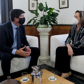 Juan Marín, vicepresidente de la Junta de Andalucia, y Carmen Núñez, presidenta de la Cámara de Cuentas, en un encuentro reciente.