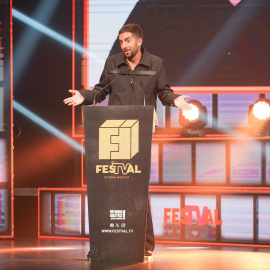 El presentador David Broncano durante una gala de premios en Vitoria, a 9 de septiembre de 2023.