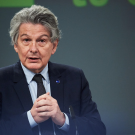 17/03/2021. Imagen de archivo del comisario europeo para el Mercado Interior, Thierry Breton, en Bruselas. - EUROPA PRESS