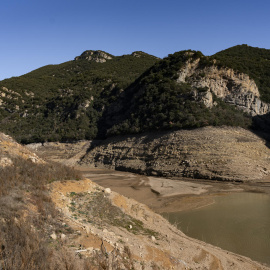 Vista del pantano de la Baells (Barcelona) a 31 de enero de 2024.