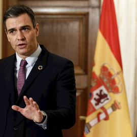 El presidente del Gobierno, Pedro Sánchez, en su visita a Grecia.