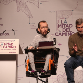 14/9/23 Pablo Echenique (i) y Julio Rodríguez, en una imagen de archivo.