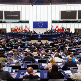 Imagen de una sesión del Parlamento Europeo, en Estrasburgo, a 13 de septiembre de 2023.