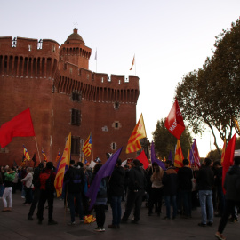 05/11/2022 - El Castellet de Perpinyà, on s'ha fet la lectura del manifest d'aquesta Diada de la Catalunya Nord.