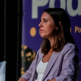 La ministra de Igualdad en funciones, Irene Montero, durante un acto de Podemos, en Madrid, a 16 de septiembre de 2023.