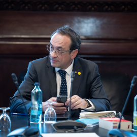 30 de julio de 2024. El presidente del Parlament de Catalunya, Josep Rull, en una reunión de la Mesa del Parlament, a 30 de julio de 2024.